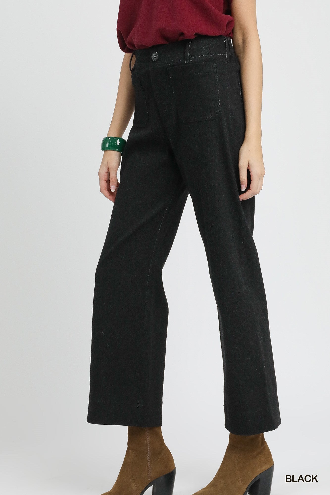 Wide Leg Denim Pants