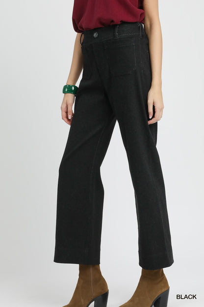 Wide Leg Denim Pants