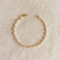 18k Gold Filled Sideway Baguette Tennis Bracelet